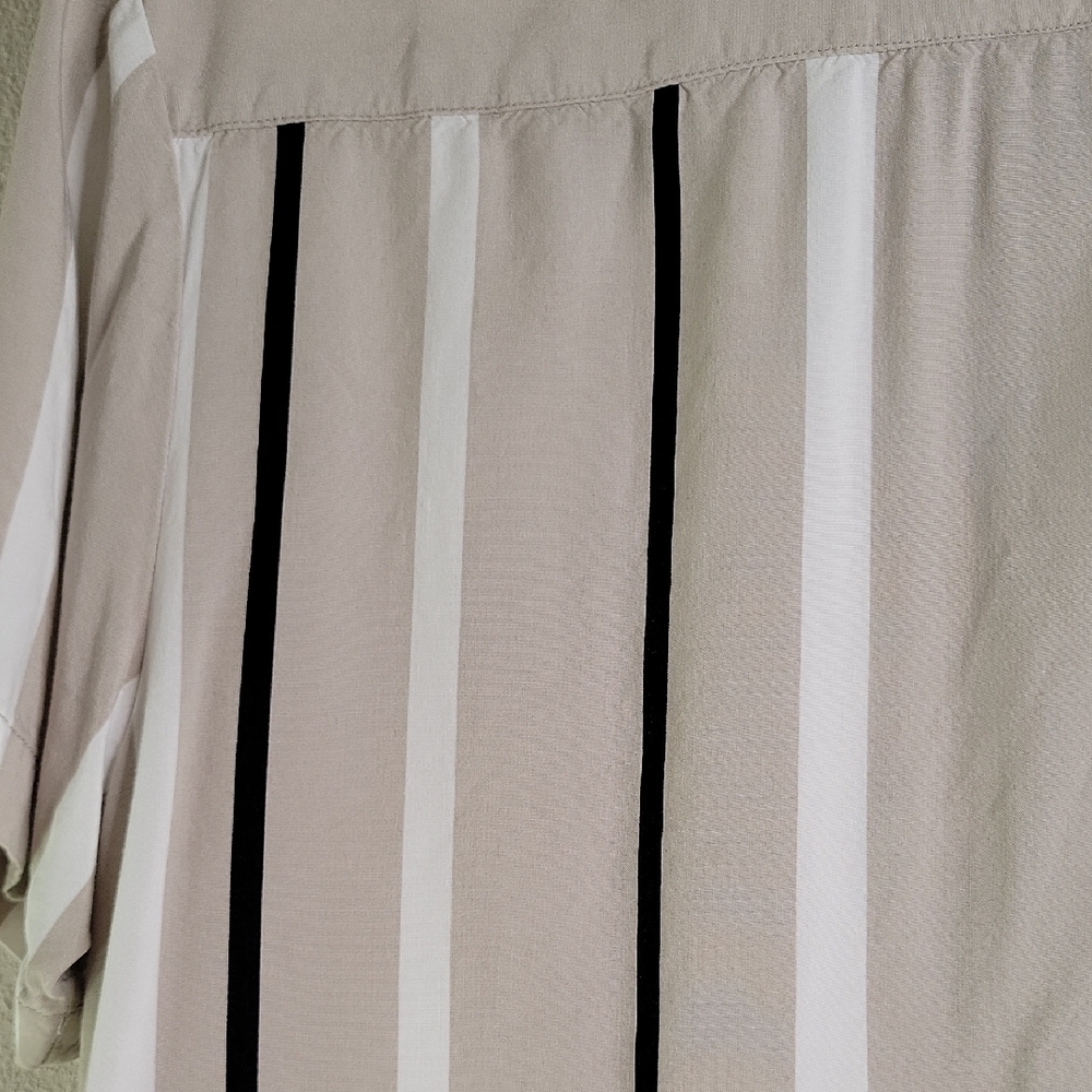 Cactus Man By Ricky Singh Striped Beige and White Men's Shirt - Small - Picture 7 of 7